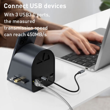 BYL-2211 10 in 1 USB-C / Type-C HUB Adapter, Support Phone Charger-garmade.com