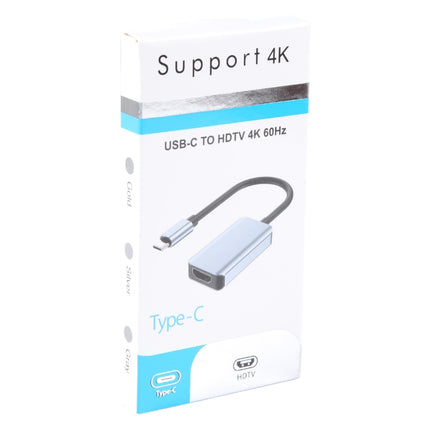 BYL-2006A USB-C/Type-C to HDTV 4K Converter Cable (Silver)-garmade.com