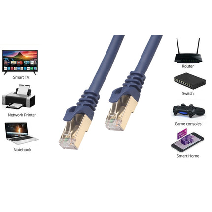 0.5m CAT8 Computer Switch Router Ethernet Network LAN Cable, Patch Lead RJ45-garmade.com