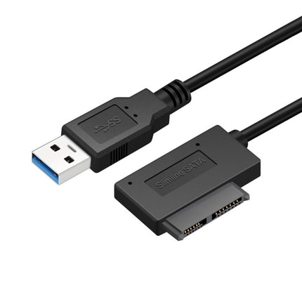 Professional USB 3.0 to 7+6Pin Slimline SATA Cable Adapter Indicator-garmade.com