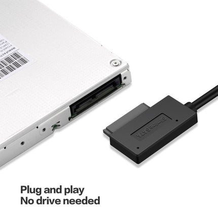 Professional USB 3.0 to 7+6Pin Slimline SATA Cable Adapter Indicator-garmade.com