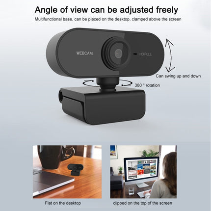 HD-U01 1080P USB Camera WebCam with Microphone-garmade.com