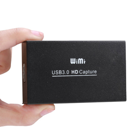 WIMI EC288 USB 3.0 HDMI 1080P Video Capture Device Stream Box, No Need Install Driver (Black)-garmade.com