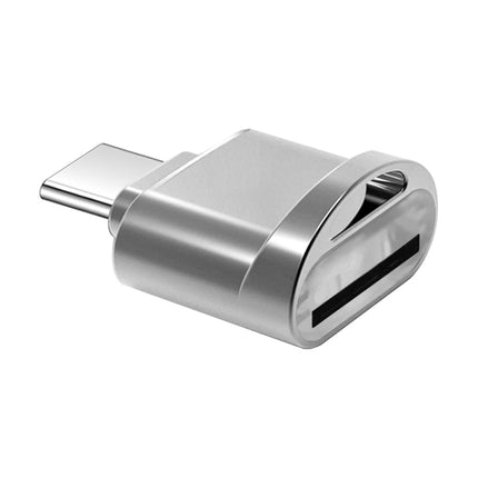 USB-C / Type-C 3.1 to Micro SD Card (TF Card) Reader Adapter(Silver)-garmade.com