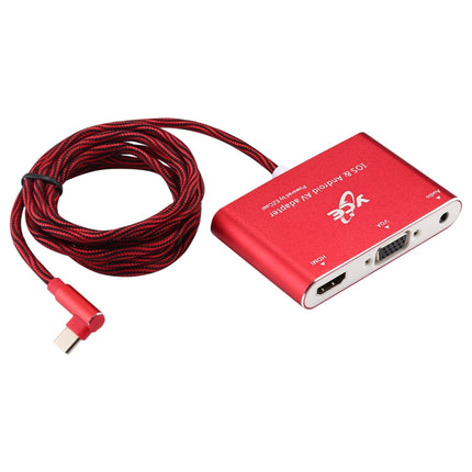 USB-C / Type-C to VGA / HDMI / Audio Multiport AV Adapter for IOS & Android-garmade.com