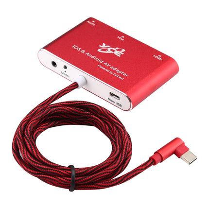 USB-C / Type-C to VGA / HDMI / Audio Multiport AV Adapter for IOS & Android-garmade.com