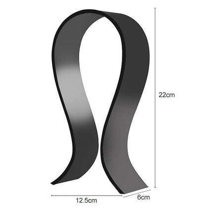 DA1502 Universal Acrylic Headset Stand Display Hanger (Black)-garmade.com