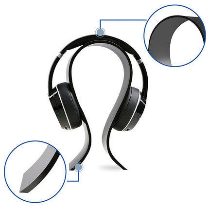 DA1502 Universal Acrylic Headset Stand Display Hanger (Black)-garmade.com