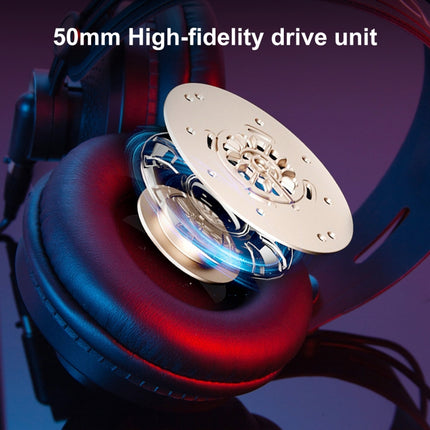Yanmai D68 Recording Monitor Headphone (Black Gold)-garmade.com