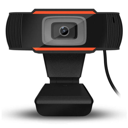 A870 480P Pixels HD 360 Degree WebCam USB 2.0 PC Camera with Microphone Cable Length: 1.4m(Orange)-garmade.com