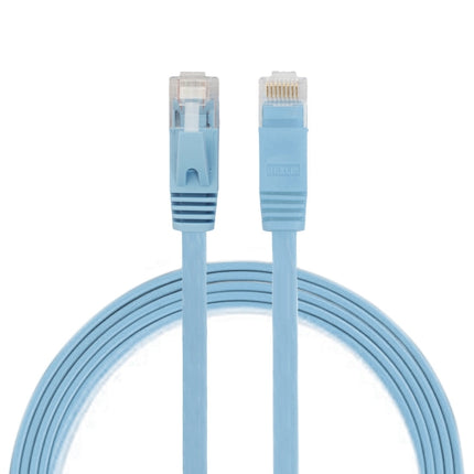 1m CAT6 Ultra-thin Flat Ethernet Network LAN Cable, Patch Lead RJ45 (Blue)-garmade.com