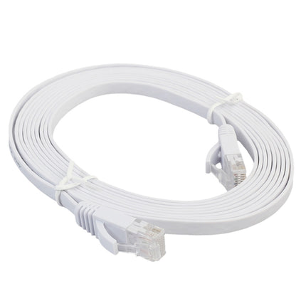 2m CAT6 Ultra-thin Flat Ethernet Network LAN Cable, Patch Lead RJ45 (White)-garmade.com