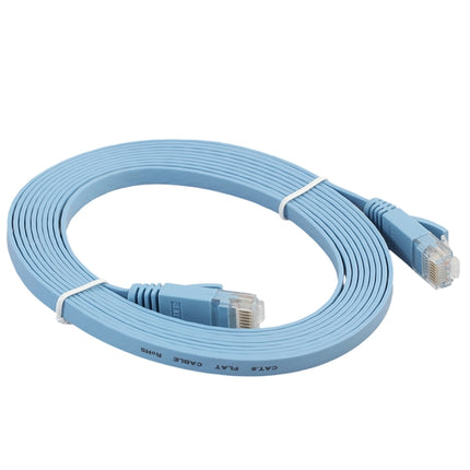 3m CAT6 Ultra-thin Flat Ethernet Network LAN Cable, Patch Lead RJ45 (Blue)-garmade.com