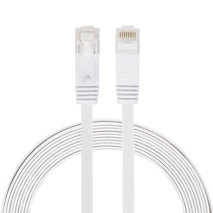 3m CAT6 Ultra-thin Flat Ethernet Network LAN Cable, Patch Lead RJ45 (White)-garmade.com
