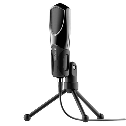 Yanmai Q3 USB 2.0 Game Studio Condenser Sound Recording Microphone with Holder, Compatible with PC and Mac for Live Broadcast Show, KTV, etc.(Black)-garmade.com