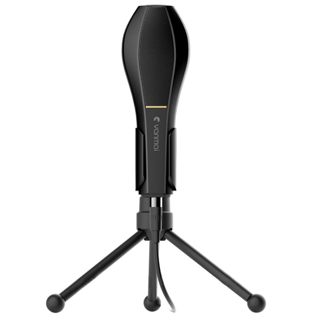Yanmai Q5 USB 2.0 Game Studio Condenser Sound Recording Microphone with Holder, Compatible with PC and Mac for Live Broadcast Show, KTV, etc.(Black)-garmade.com