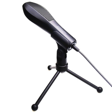 Yanmai Q5 USB 2.0 Game Studio Condenser Sound Recording Microphone with Holder, Compatible with PC and Mac for Live Broadcast Show, KTV, etc.(Black)-garmade.com