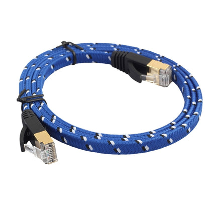 1m Gold Plated CAT-7 10 Gigabit Ethernet Ultra Flat Patch Cable for Modem Router LAN Network, Built with Shielded RJ45 Connector-garmade.com