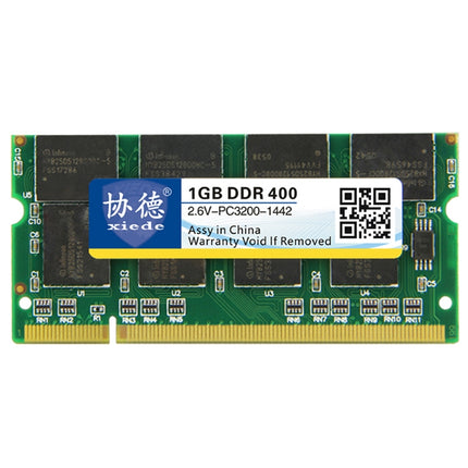 XIEDE X007 DDR 400MHz 1GB General Full Compatibility Memory RAM Module for Laptop-garmade.com