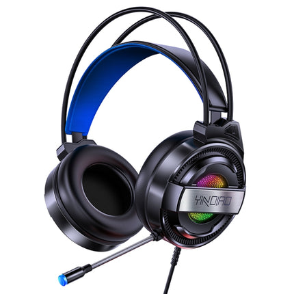 YINDIAO Q3 USB Wired E-sports Gaming Headset with Mic & RGB Light, Cable Length: 1.67m (Black)-garmade.com