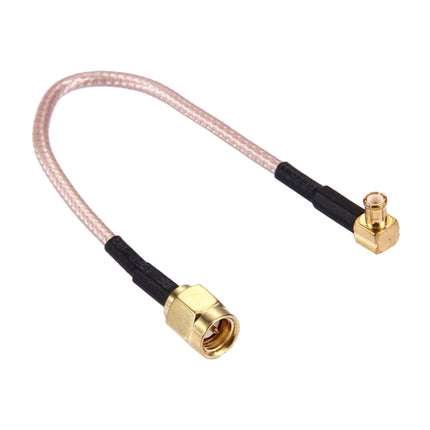 15cm SMA Male to MCX Male 90 Degree Elbow RG316 Cable-garmade.com