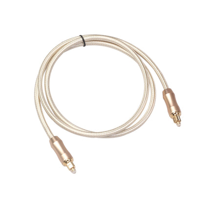 QHG02 SPDIF Toslink Gold-plated Fiber Braided Optic Audio Cable, Length: 1m-garmade.com