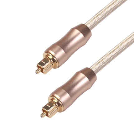 QHG02 SPDIF Toslink Gold-plated Fiber Braided Optic Audio Cable, Length: 3m-garmade.com