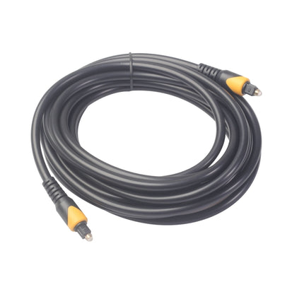 QHG01 SPDIF Toslink PVC Double Color Optic Audio Cable, Length: 5m-garmade.com