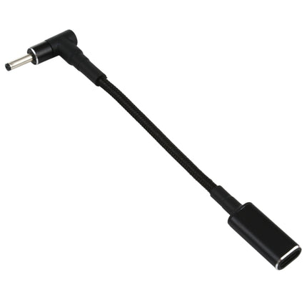 PD 100W 18.5-20V 3.0 x 1.0mm Elbow to USB-C / Type-C Adapter Nylon Braid Cable-garmade.com