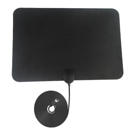 AN-1003 5dBi/25dBi Indoor HDTV Antenna, VHF170-230/UHF470-862MHz(Black)-garmade.com