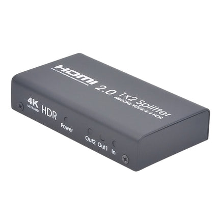 AYS-12V20 HDMI 2.0 1x2 4K Ultra HD Switch Splitter(Black)-garmade.com