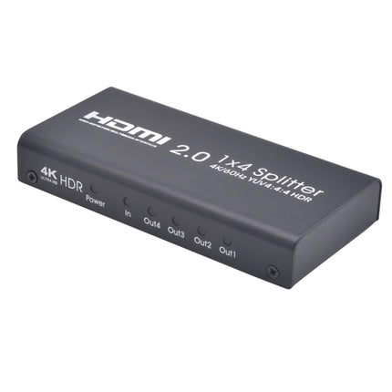 AYS-14V20 HDMI 2.0 1x4 4K Ultra HD Switch Splitter(Black)-garmade.com