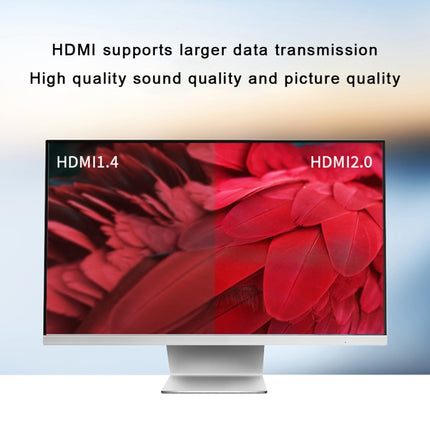 AYS-14V20 HDMI 2.0 1x4 4K Ultra HD Switch Splitter(Black)-garmade.com