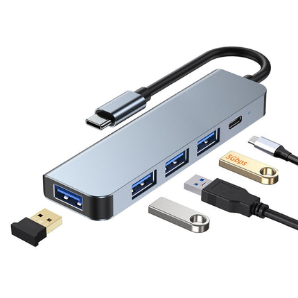 BYL-2301 5 in 1 USB-C / Type-C to USB Multifunctional Docking Station HUB Adapter-garmade.com