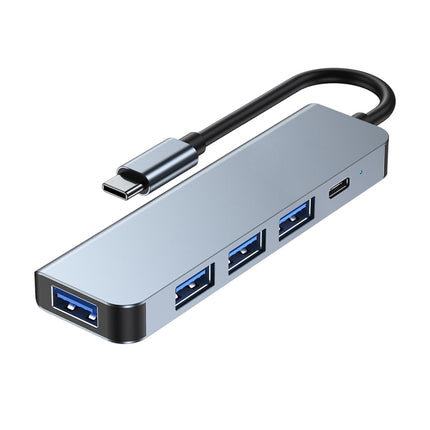 BYL-2301 5 in 1 USB-C / Type-C to USB Multifunctional Docking Station HUB Adapter-garmade.com