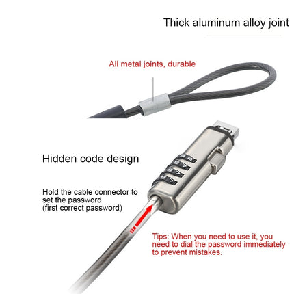Universal USB Interface Laptop Security Lock-garmade.com