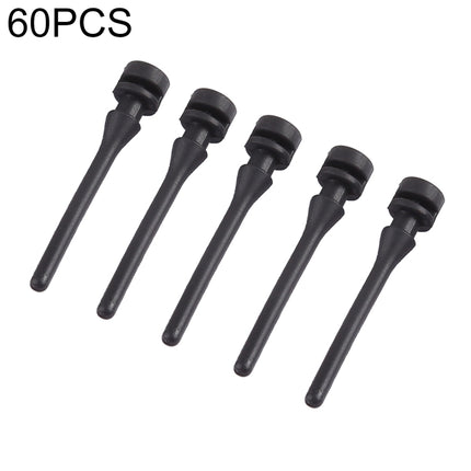 60 PCS 40mm Anti Vibration Soft Damping Nail Rubber Silicone Computer Fan Screw (Black)-garmade.com