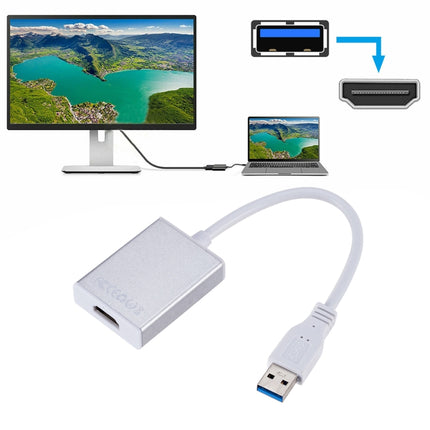 External Graphics Card Converter Cable USB3.0 to HDMI(Silver)-garmade.com