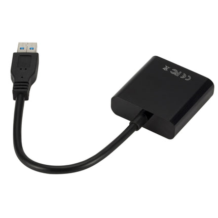 External Graphics Card Converter Cable USB3.0 to VGA, Resolution: 720P(Black)-garmade.com
