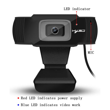 HXSJ S70 30fps 5 Megapixel 1080P Full HD Autofocus Webcam Cable Length: 1.4m-garmade.com