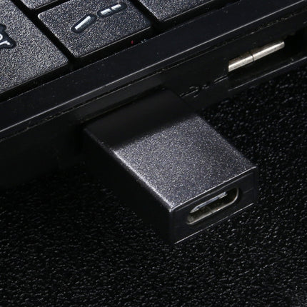 USB 3.0 Male to Type-C / USB-C Female Aluminium Alloy Adapter (Black)-garmade.com