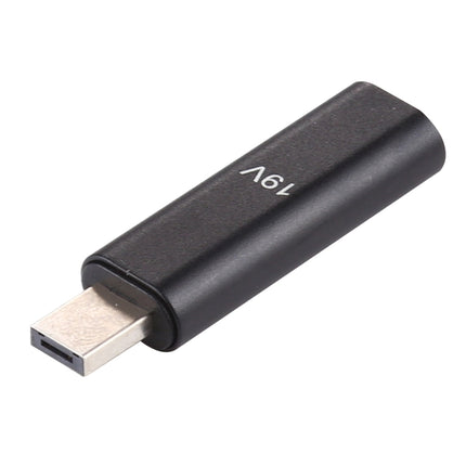 19V Type-C / USB-C Female to PD Aluminium Alloy Adapter for Asus (Black)-garmade.com