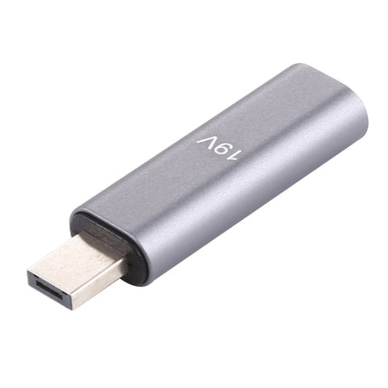 19V Type-C / USB-C Female to PD Aluminium Alloy Adapter for Asus (Silver)-garmade.com