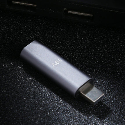19V Type-C / USB-C Female to PD Aluminium Alloy Adapter for Asus (Silver)-garmade.com