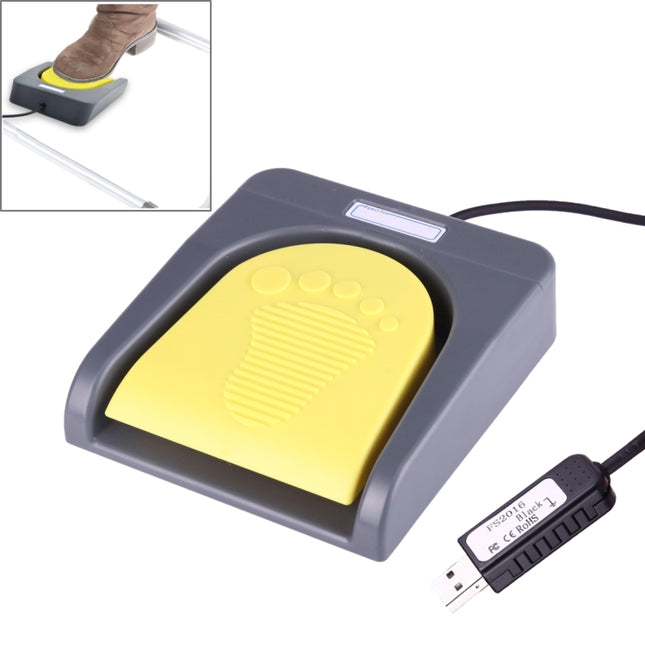 FS2016_USB PCsensor USB Foot Switch Foot Control Keyboard, Multimedia / Keyboard / Gamepad / Mouse / String / B Ultrasound Image Acquisition Functions-garmade.com