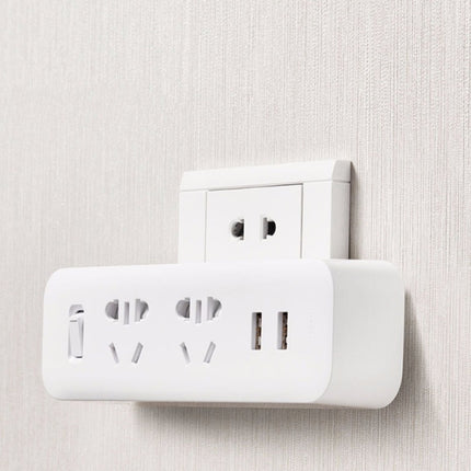 Original Xiaomi Mijia Power Strip Converter Portable Plug Travel Adapter with 5V / 2.1A Dual USB Fast Charging Ports for Home, Office-garmade.com