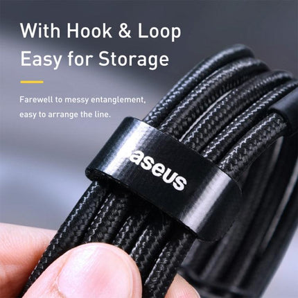 Baseus Cafule Series USB-C / Type-C PD 2.0 100W Flash Charging Cable, Length: 2m(Black Red)-garmade.com