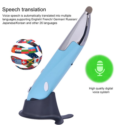 PR-06S 4-keys Smart Wireless Optical Mouse with Stylus Pen Function, Support Voice Operation / Translation (Blue)-garmade.com