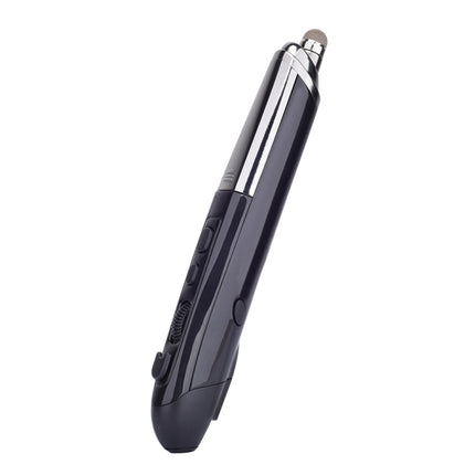 PR-08 6-keys Smart Wireless Optical Mouse with Stylus Pen & Laser Function (Black)-garmade.com