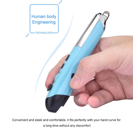 PR-08 6-keys Smart Wireless Optical Mouse with Stylus Pen & Laser Function (Blue)-garmade.com
